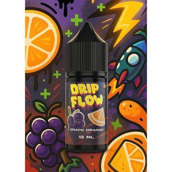 Жидкость Drip Flow Grape x Orange (Виноград Апельсин) 30ml (набор компонентов) 460843 фото