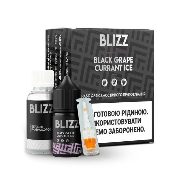 Жидкость Blizz Black Grape Currant Ice (Виноград Смородина Лед) 30ml (набор компонентов) 460881 фото Жидкость Blizz Black Grape Currant Ice (Виноград Смородина Лед) 30ml (набор компонентов) 460881 фото